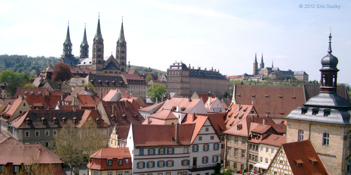 Photo of the historic city center of Bamberg